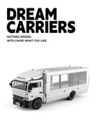 Bloques de construcción de camiones con remolque cerrado serie Dream Carrier F3, 830 Uds., PB8837