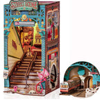 Robotime - Kits de Casa en Miniatura para Armar, Escena de Calle con Luces, Diorama, Kit de Construcción de Modelos, Decoración, Regalo para Adultos