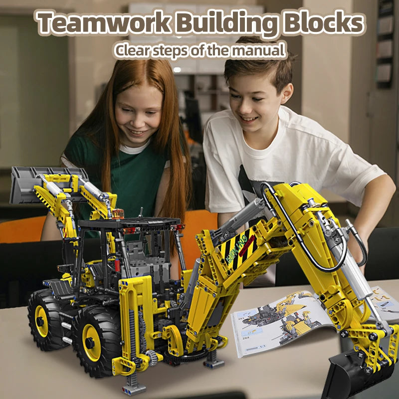 Mould King 17036 camión de bloques de construcción técnico juego de Bulldozer motorizado montaje ingeniería
