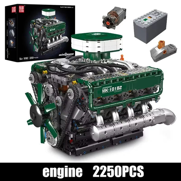 Mould King 10182: motor V8 para automóviles