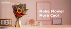 Robotime Rowood Ramo de flores de madera Rompecabezas de madera 3D Kits de manualidades de madera para adultos Decoración del hogar