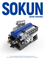 248 Piezas de Bloques de Construcción de Motor 2JZ-GTE Mini, PB8869A, Superauto Técnico SOKUN, Ladrillos Decorativos de Motor de Vehículo