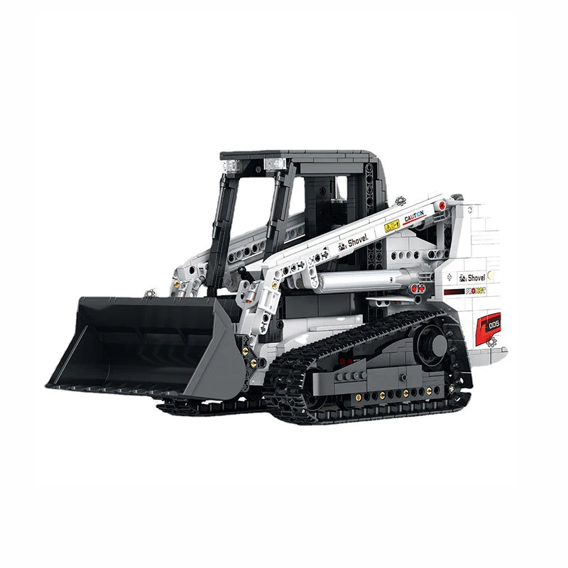 1366 Uds RC Bobcat Skid Steer Loader bloques de construcción coches técnicos