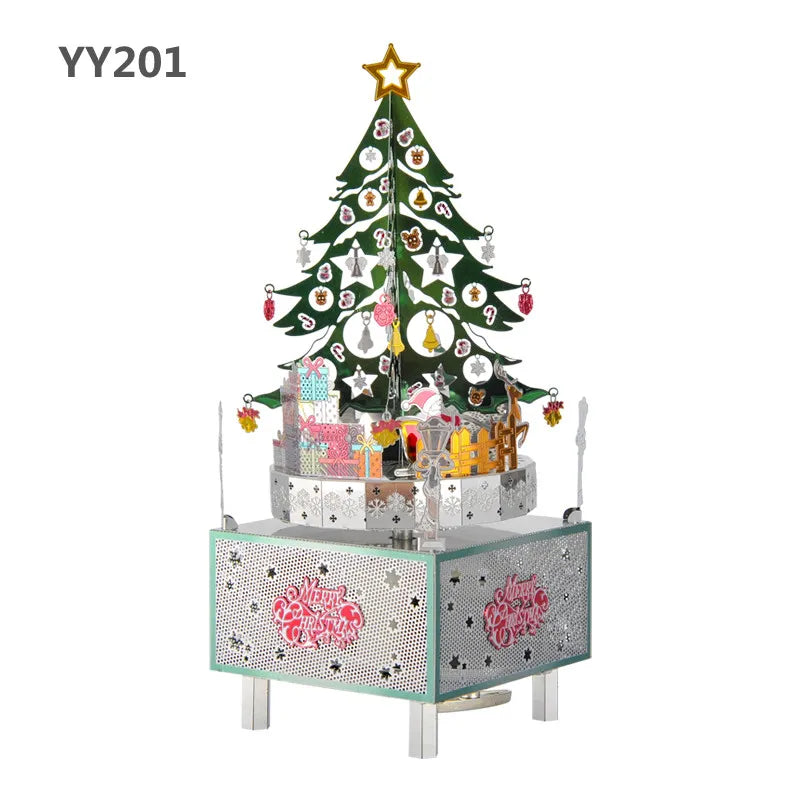 Microworld rompecabezas 3D regalo constelación amor tema caja de música giratoria Kits DIY rompecabezas