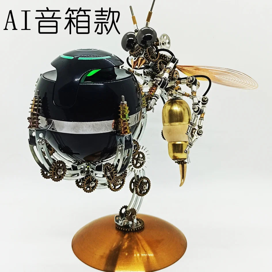 Wasp Mchanical Spider Octopus-rompecabezas 3D, Kit de modelo de Metal con herramientas de montaje