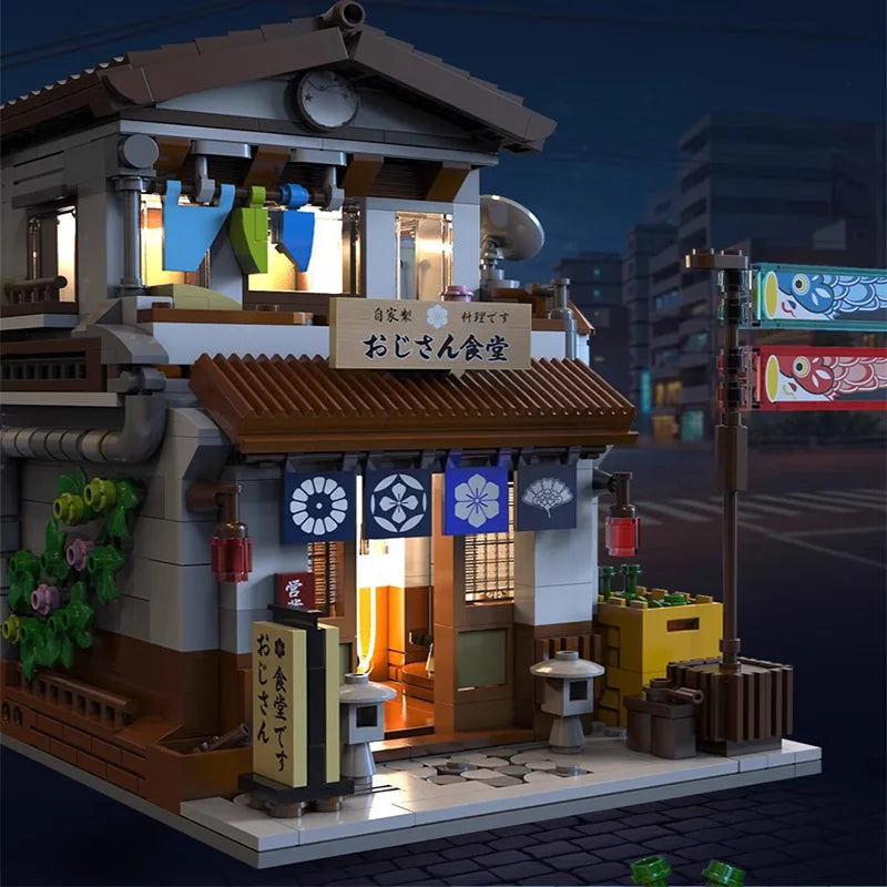 Cada LED ciudad estilo japonés casa