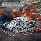 Piececool-Kits de modelos de Metal 3D 1:48 Panzer IV Tanks D Puzzle
