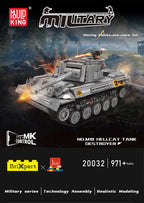 Mould King-tanque militar M18 Hellcat 20032, bloques de construcción, Control remoto, montaje de modelo