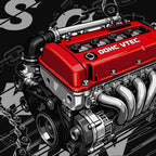 907 Piezas de Bloques de Construcción de Motor K20A PB8860, Colección de Adornos de Motor de Vehículo SOKUN