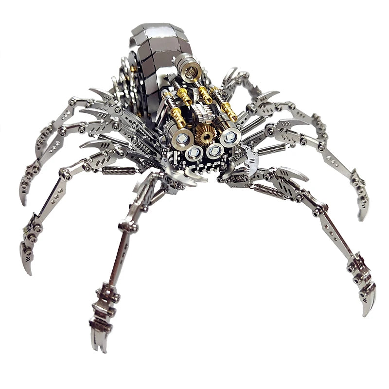 Microworld rompecabezas de Metal 3D Animal Spider King Plus versión modelo rompecabezas DIY Kits de montaje