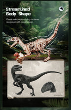 Rompecabezas 3D de Madera Robotime Rokr, Velociraptor Mecánico, Modelo de Velociraptor para Armar, Kit de Construcción Mecánica, Madera 3D LD01