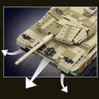 MOLD KING 20020 Alemania Leopard 2 tanque de batalla principal bloques de construcción técnicos