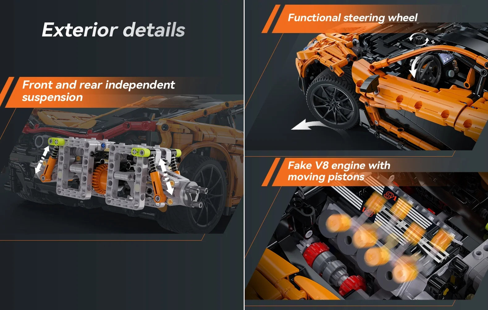 Cada-bloques de construcción de Super coche de carreras