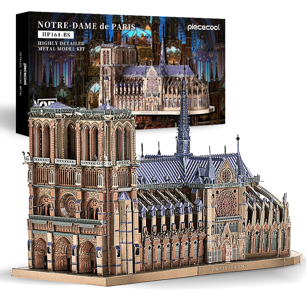 Piececool Rompecabezas Metal Cathedral de Notre Dame,