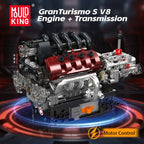 Mould King 10227 juguetes técnicos de motor de coche, motor motorizado V8