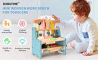 Robotime-Juego de banco de herramientas, Mini banco de trabajo de madera, juguetes de construcción, juego educativo de simulación, regalo, juego de herramientas de juguete para niños y niñas