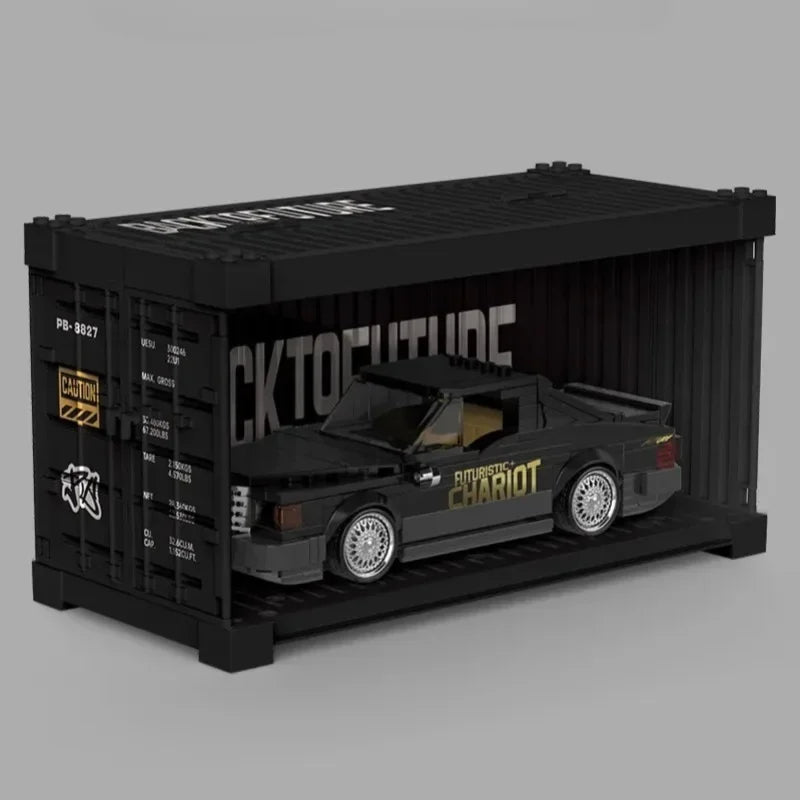 Bloques de construcción de automóviles flotantes técnicos PB8827, vehículo de conducción futuro creativo
