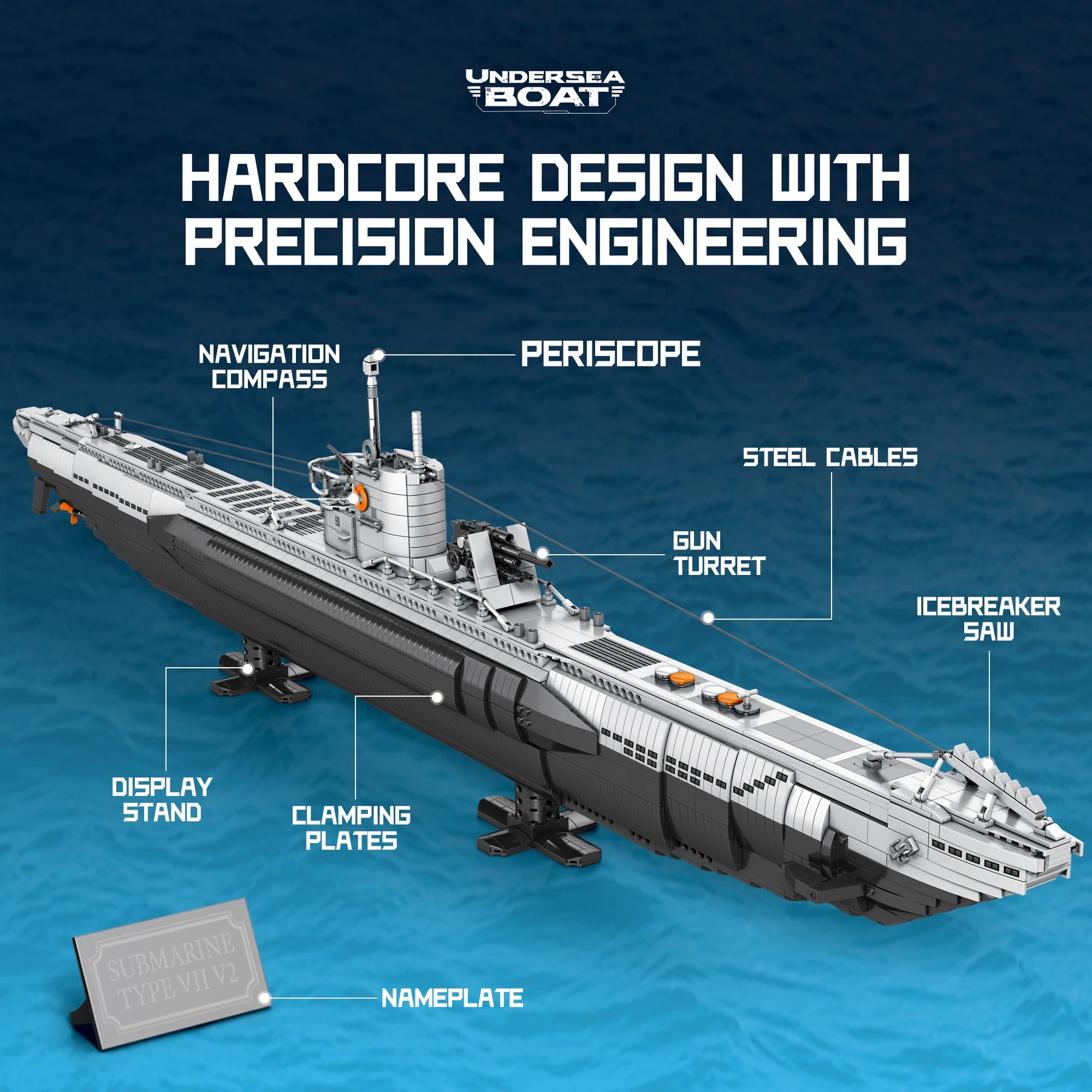 Bloques de Construcción de Submarino Alemán