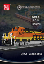 Mould King 12041 Tren técnico de juguete, conjunto de bloques de construcción de locomotora del norte RC