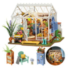 Robotime Rolife-casa de jardín de ensueño, rompecabezas 3D DIY, Kit de casa de muñecas en miniatura, manualidades, pasatiempos, estantería, objetos decorativos