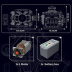 Mould King 10171 bloques de construcción de automóviles técnicos motorizados LSX454 V8 motor ladrillo juguetes montaje piezas de modelo de coche niños regalo de Navidad