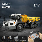 3067 Uds CADA City Control remoto camión volquete articulado bloques de construcción de automóviles RC vehículo de ingeniería