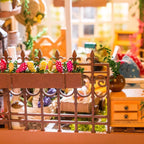 Robotime-jardín de Miller en miniatura para niños, casa de muñecas de madera con muebles, juguetes para niños, los mejores regalos para niñas