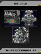 Mould King 10206, pieza técnica de coche, juguetes, coche deportivo motorizado MCL V8, bloques de construcción de motor