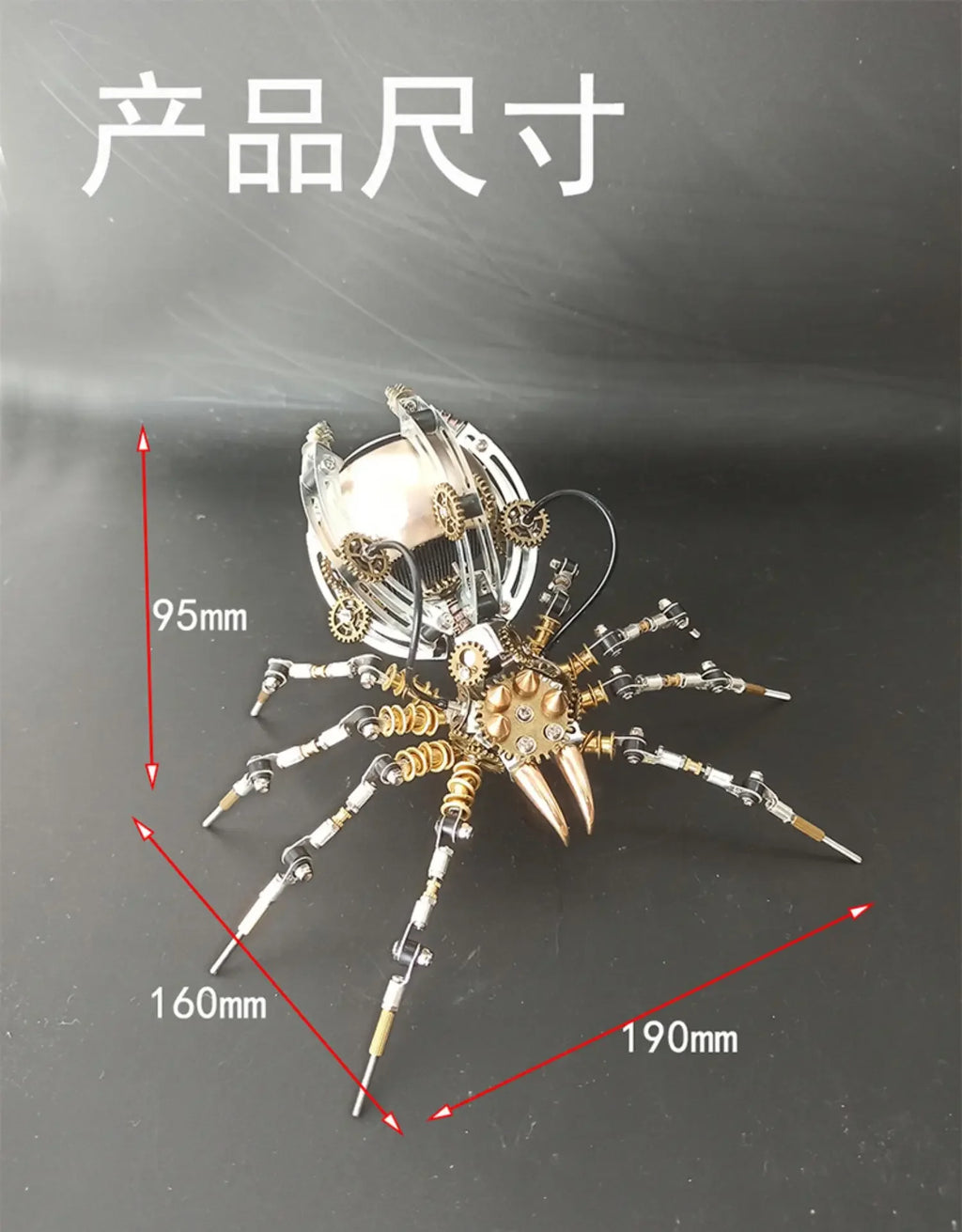Wasp Mchanical Spider Octopus-rompecabezas 3D, Kit de modelo de Metal con herramientas de montaje