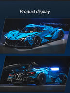 Cada 3865 Uds 1:8 ciudad azul coche de carreras V12 Hypercar modelo