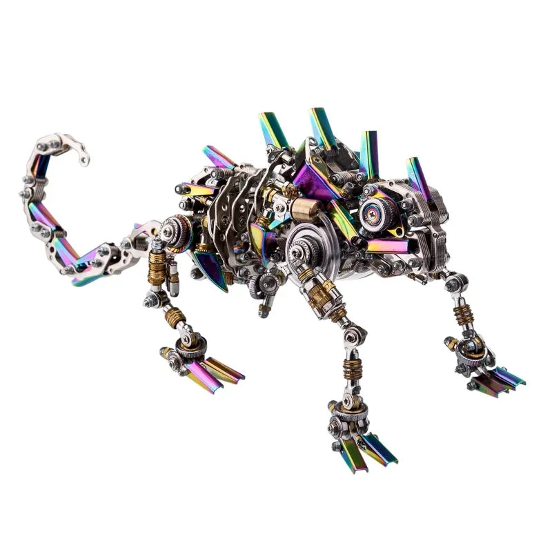 Rompecabezas 3D, kits de modelos camaleón mecánico, bricolaje, montaje de Metal