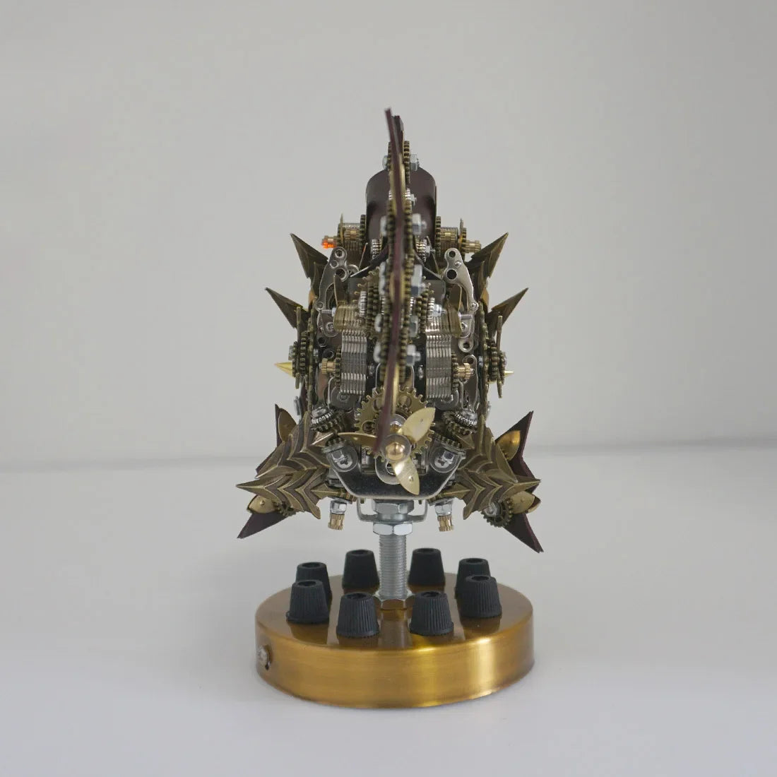 Conjunto DIY de Metal con forma de pez linterna para adultos, rompecabezas 3D de 700 Uds., Kits de modelos de Metal con diseño de pez angular, mecánico Steampunk