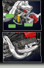 Mould King 10188 juguetes técnicos de motor de coche motorizado STR 13 Fórmula Uno bloques de construcción de motor juego de ladrillos