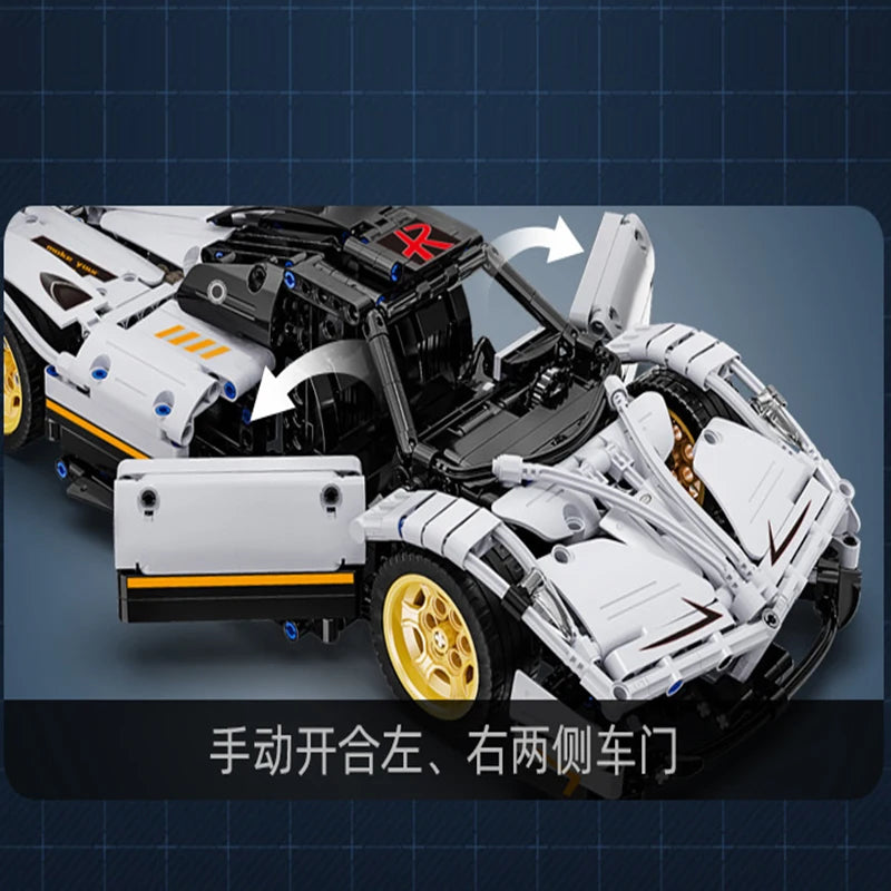 Cada C61030W 969 Uds 1:12 hijo del viento bloques de construcción de automóviles supercoche de carreras