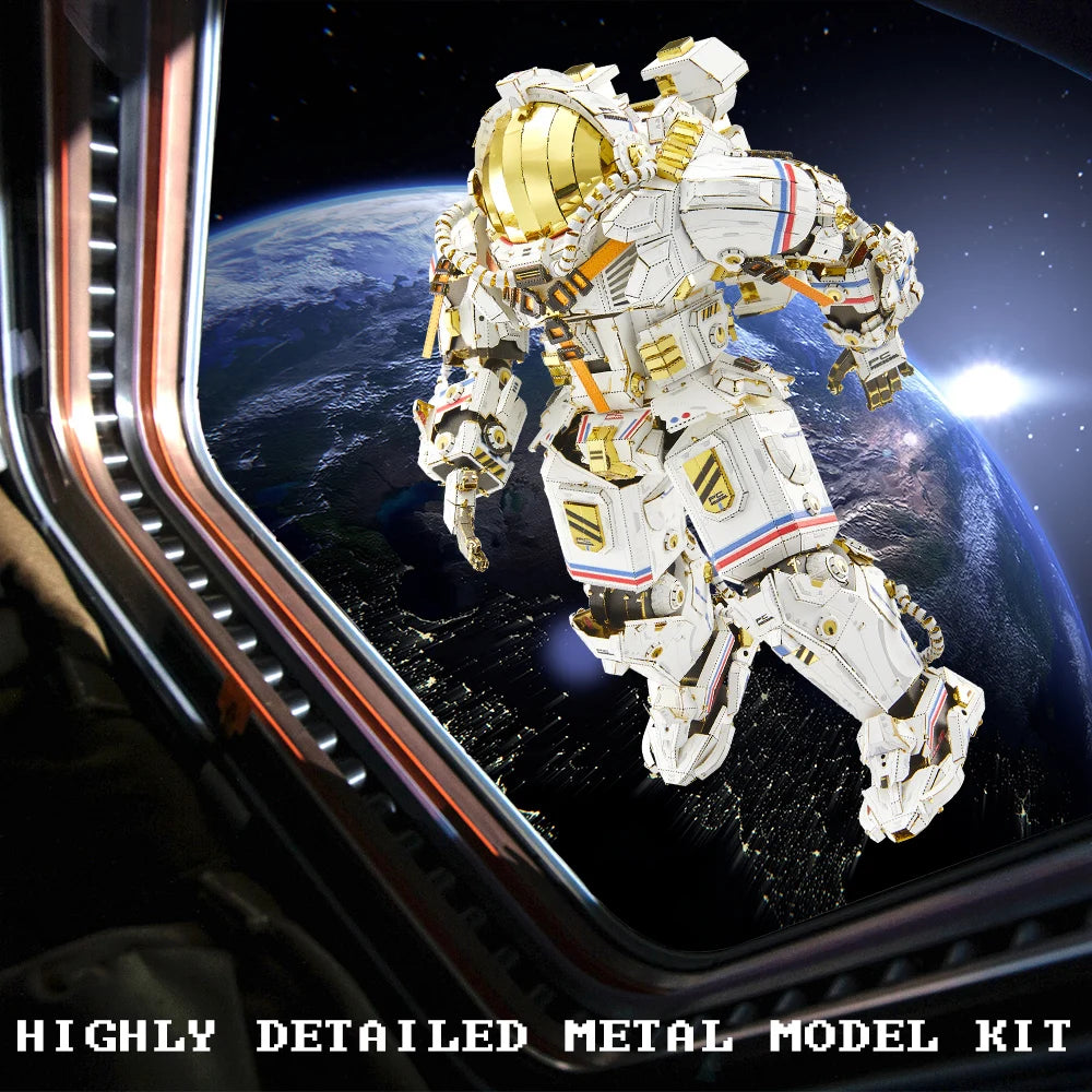 Piececool Kit de modelo de metal 3D Taikonaut Mecha Puzzles