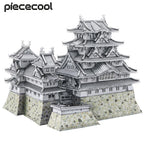 Piececool-rompecabezas de Metal 3D, Kits de modelos de ensamblaje de Castillo Himeji-jo