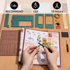 Robotime Rolife-casa de muñecas educativa, Kit de casa en miniatura DIY, casa de muñecas de madera, tienda de té de Alicia, regalos para niñas