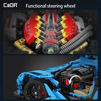Cada 3865 Uds 1:8 ciudad azul coche de carreras V12 Hypercar modelo