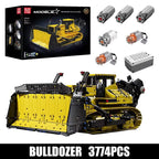 Mould King 17049 coche de juguete técnico la aplicación RC PR766 Bulldozer montaje de bloques de construcción camión ladrillo