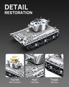 Piececool-rompecabezas de Metal 3D M4 Sherman, tanque medio