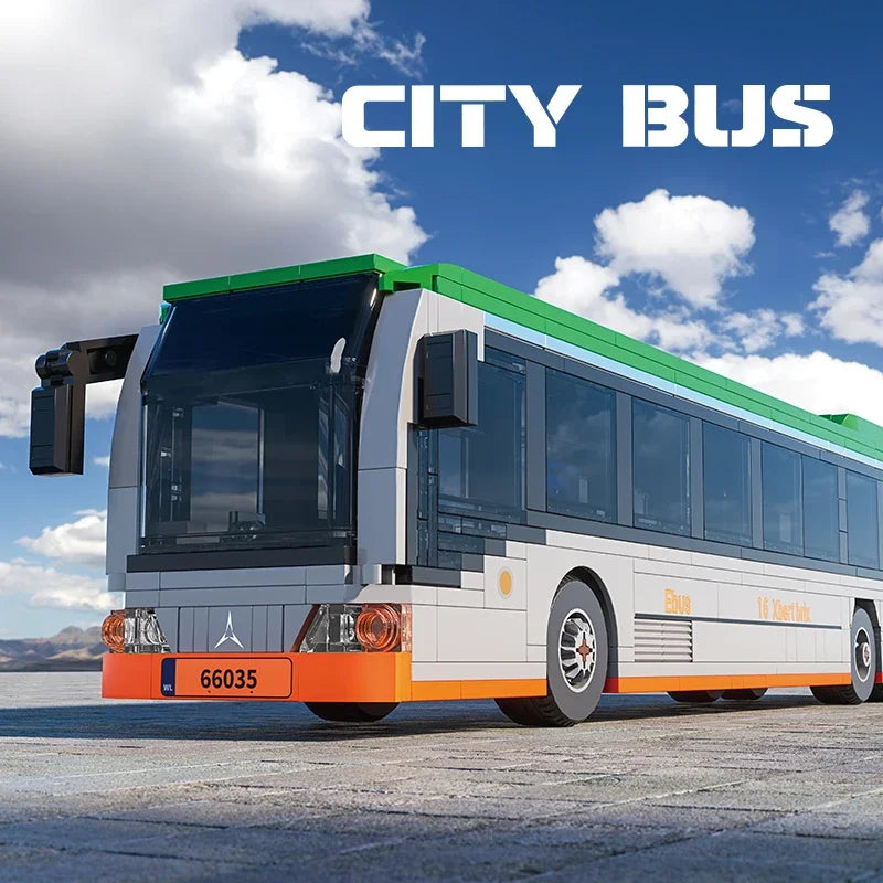 712 Uds. Coche de tráfico verde pasajero turismo autobuses extendidos