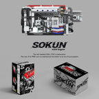 907 Piezas de Bloques de Construcción de Motor K20A PB8860, Colección de Adornos de Motor de Vehículo SOKUN