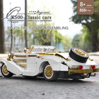 Mould King 10003, bloques de construcción de automóviles técnicos, conjunto de modelos de coches Vintage K500, juguetes de coche antiguo