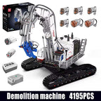 Mould King 17062 camión técnico de juguete, máquina de demolición de construcción RC, montaje de bloques de construcción, coche de ladrillo