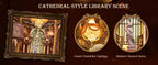Kit de Bricolaje Robotime Book Nook, Kit en Miniatura con Luces, Biblioteca de las Maravillas, Kits de Modelos Booknook para Decoración de Escritorio y Librería