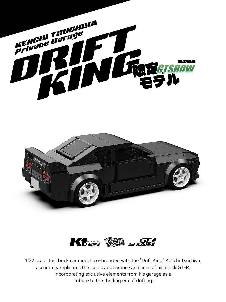 410 Piezas BNR32, Bloques de Construcción de Auto de Carreras, Keiichi Collab PB8900
