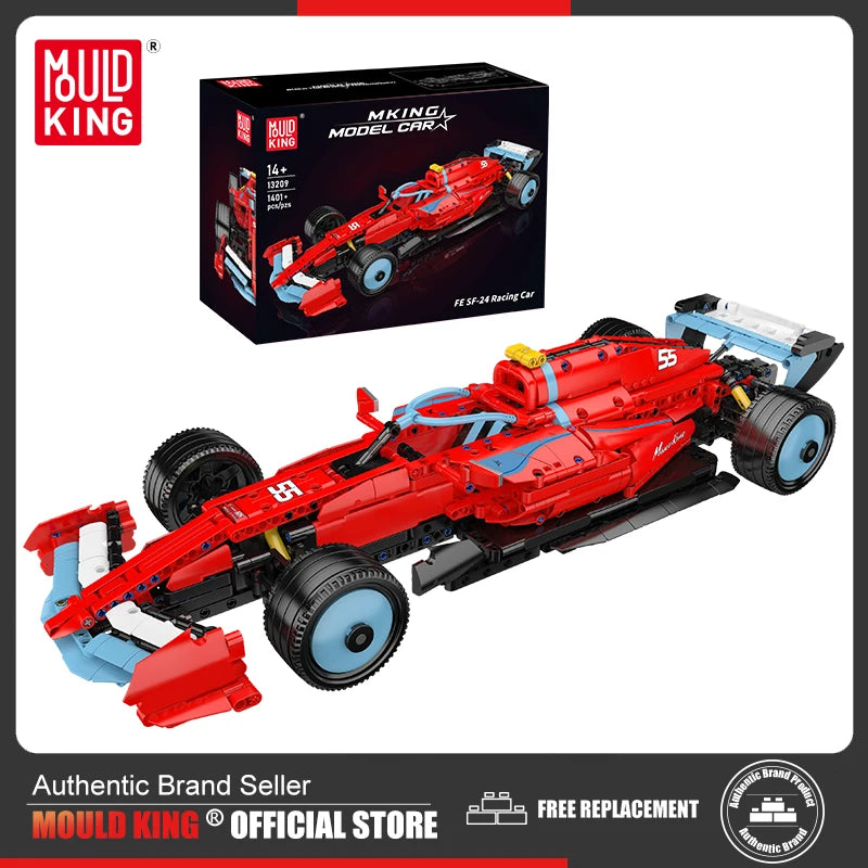 Mould King 13209 juguetes de coches técnicos el coche de carreras FE SF-24