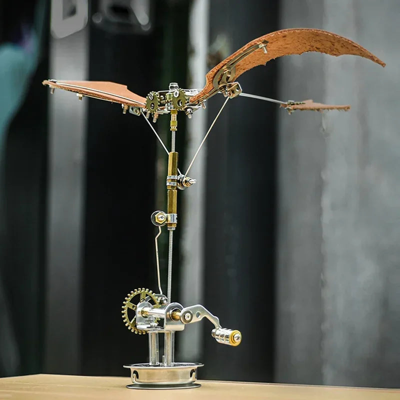 Rompecabezas 3D de ala de dragón, Kit de Metal, Kits de construcción de modelos Diy, montaje DIY, rompecabezas mecánicos Steampunk