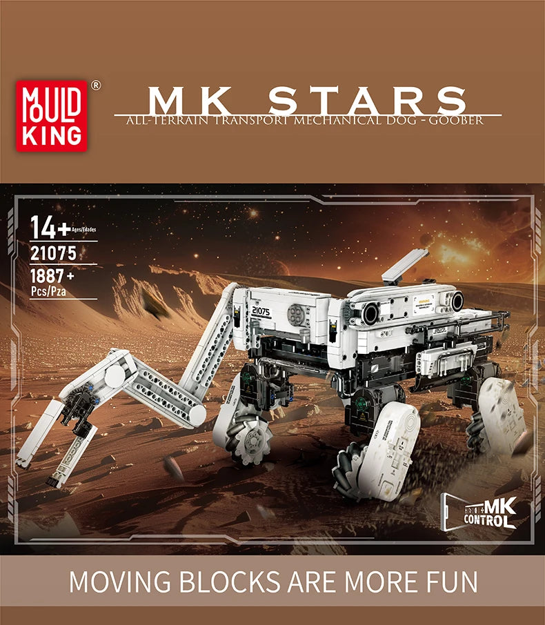 Mould King- Control remoto, dinámico Omniterrain Guardian System Model Set 21075
