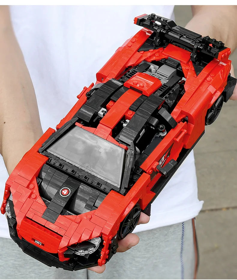 Mould King 10007, bloques de construcción de automóviles técnicos